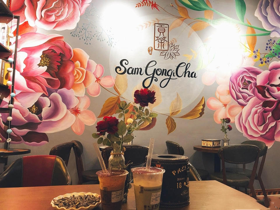 Dự án vẽ tranh tường trang trí quán trà sữa tại Tây Ninh